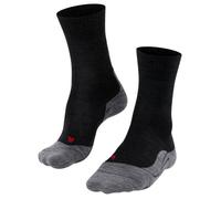 Falke TK5 Socks – Ultra-Light Wool Anti-Blister Hiking – Men's Black/Grey Size 5.5-7