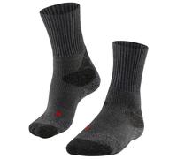 FALKE Men's TKX Expedition M So Wool Thick Anti-Blister 1 Pair Hiking Socks, Grey Asphalt Melange 3180, 5.5-7.5