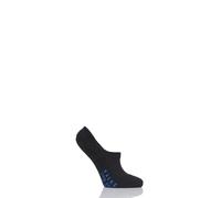 FALKE Unisex Cool Kick Invisible U IN Soft Breathable Quick Drying No-Show Plain 1 Pair Liner Socks, Black (Black 3000), 8-9