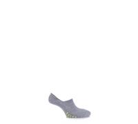 FALKE Unisex Cool Kick Invisible U IN Soft Breathable Quick Drying No-Show Plain 1 Pair Liner Socks, Grey (Light Grey 3400), 4-5
