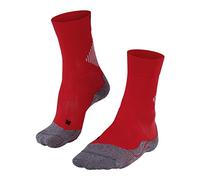 FALKE Unisex 4 GRIP Stabilizing U So Functional Yarn For Maximum Speed 1 Pair Socks, Red Scarlet 8079, 9.5-10.5