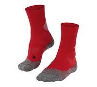 FALKE Unisex 4 GRIP U So Functional Yarn For Maximum Speed 1 Pair Socks, Red Scarlet 8079, 8-9