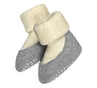 FALKE Unisex Baby Baby Cosyshoe B Hp Wool Grips On Sole 1 Pair Grip socks, White Wool 2060, 0-3 Months