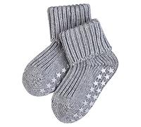 FALKE Unisex Baby Catspads Cotton B HP Thick Grips On Sole 1 Pair Grip socks, Grey (Light Grey 3400), 1-6 months