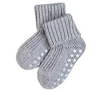 FALKE Unisex Baby Catspads Cotton B HP Thick Grips On Sole 1 Pair Grip socks, Grey (Light Grey 3400), 1-6 months