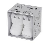 FALKE Unisex Baby Erstling B So Cotton Plain 1 Pair Socks, White 2000, 0-1 month