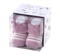 FALKE Unisex Baby Erstlingsringel B So Cotton Plain 1 Pair Socks, Pink Thulit 8663, 1-6 months