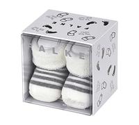 FALKE Unisex Baby Erstlingsringel B So Cotton Plain 1 Pair Socks, White Off-White 2041, 1-6 months