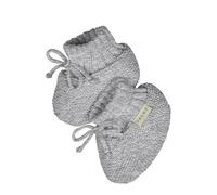 FALKE Unisex Baby Knitted Shoe B So Cotton Plain 1 Pair Socks, Grey Shark Melange 3261, 6-12 months
