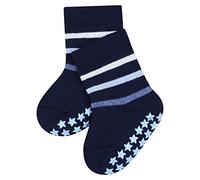 FALKE Unisex Baby Multi Stripe B Hp Cotton Grips On Sole 1 Pair Grip socks, Blue Marine 6120, 12-18 months