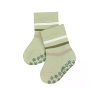 FALKE Unisex Baby Multi Stripe Slipper Socks Anti-Slip Printed Nubs On Sole Improved Grip Thick Full Innner Plush Patterned Multicoloured Breathable Cotton 1 Pair