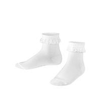 FALKE Unisex Baby Romantic Lace B So Cotton Plain 1 Pair Socks, White 2000, 6-12 months
