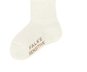 FALKE Unisex Baby Sensitive B So Cotton With Soft Tops 1 Pair Socks, White Off-White 2040, 6-12 months