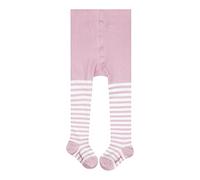 FALKE Unisex Baby Stripe B Ti Cotton Patterned 1 Pair Tights, Pink Thulit 8663, 1-6 months