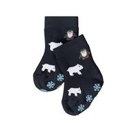 FALKE Unisex Baby Winter Animals B Hp Cotton Grips On Sole 1 Pair Grip socks, Blue Space 6116, 1-6 months