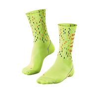 FALKE Unisex BC Impulse Peloton U So Functional Yarn Anti-Blister 1 Pair Cycling Socks, Yellow Lightning 1690, 5.5-7.5