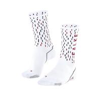FALKE Unisex BC Impulse Peloton U So Functional Yarn Anti-Blister Cycling Socks 1 Pair, White 2006, 4-5