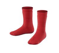 FALKE Unisex Children's Catspads House Socks Breathable Sustainable Cotton Wool Non-Slip Nubs on the Sole Durable Non-Slip Flat Seam Against Pressure Points Plain 1 Pair, Fire, 35/38 EU
