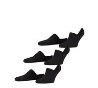 FALKE Unisex Cool Kick Invisible 3-Pack U IN Soft Breathable Quick Drying No-Show Plain 3 Pairs Liner Socks, Black (Black 3000), 9.5-10.5