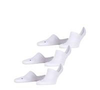 FALKE Unisex Cool Kick Invisible 3-Pack U IN Soft Breathable Quick Drying No-Show Plain 3 Pairs Liner Socks, White (White 2000), 2.5-3.5