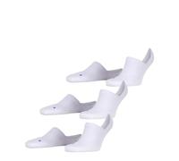 FALKE Unisex Cool Kick Invisible Multipack U In Soft Breathable Quick Drying No-Show Plain 3 Pairs Liner Socks, White 2000, 9.5-10.5