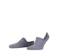 FALKE Unisex Cool Kick Invisible U In Soft Breathable Quick Drying No-Show Plain Liner Socks 1 Pair, Grey Light Melange 3775, 11-12.5