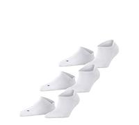 FALKE Unisex Cool Kick Sneaker 3-Pack U SN Soft Breathable Quick Drying Low-Cut Plain 3 Pairs Trainer Socks, White (White 2000), 8-9