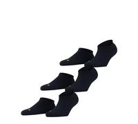FALKE Unisex Cool Kick Sneaker Multipack U Sn Soft Breathable Quick Drying Low-Cut Plain 3 Pairs Trainer Socks, Blue Marine 6120, 9.5-10.5