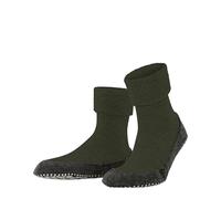 FALKE Unisex Cosyshoe M Hp Wool Grips On Sole Grip socks 1 Pair, Green Dark Moss 7617, 7/8 UK