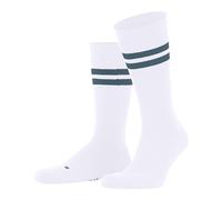FALKE Unisex Dynamic U So Cotton Patterned 1 Pair Socks, White White-Petrol 2066, 4-5