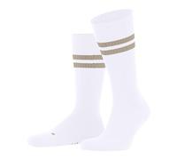 FALKE Unisex Dynamic U So Cotton Patterned Socks 1 Pair, White 2004, 9.5-10.5