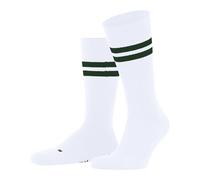 FALKE Unisex Dynamic U So Cotton Patterned Socks 1 Pair, White Green 2700, 8-9