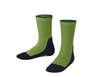 FALKE Unisex Kids Active Everyday K So Functional Yarn Thin Breathable Plain 1 Pair Socks, Green Bamboo 7654, 12-2.5