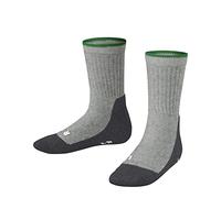 FALKE Unisex Kids Active Everyday K So Functional Yarn Thin Breathable Plain 1 Pair Socks, Grey Light 3400, 3-5
