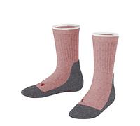FALKE Unisex Kids Active Everyday K So Functional Yarn Thin Breathable Plain 1 Pair Socks, Pink Heather Melange 8386, 9-11.5