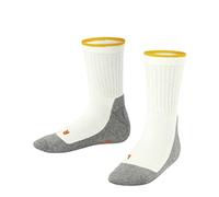 FALKE Unisex Kids Active Everyday K So Functional Yarn Thin Breathable Plain 1 Pair Socks, White Off-White 2040, 9-11.5