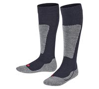 FALKE Unisex Kids Active Ski K Kh Wool Warm Thick 1 Pair Skiing Socks, Blue Marine 6120, 5.5-8