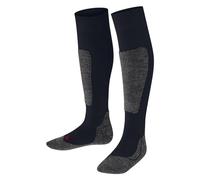 FALKE Unisex Kids Active Ski K Kh Wool Warm Thick 1 Pair Skiing Socks, Blue Space 6116, 12-2.5