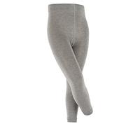 FALKE Unisex Kids Active Warm K Le Wool Thick Plain 1 Pair Leggings, Grey Mid Melange 3530, 5.5-8