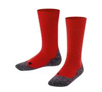 FALKE Unisex Kids Active Warm K SO Wool Thick Breathable 1 Pair Socks, Red (Fire 8150), 12-2.5