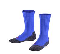 FALKE Unisex Kid's Active Warm K So Wool Thick Breathable Plain Socks, Opaque, Blue Cobalt 6054, 9-11.5