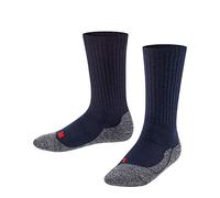 FALKE Unisex Kids Active Warm K So Wool Thick Breathable Plain 1 Pair Socks, Blue Marine 6120, 12-2.5