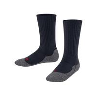 FALKE Unisex Kids Active Warm K So Wool Thick Breathable Plain 1 Pair Socks, Blue Space 6116, 3-5