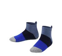 FALKE Unisex Kids Colour Block K Hp Cotton Grips On Sole 1 Pair Grip socks, Blue Denim 6666, 3/5.5 UK Child