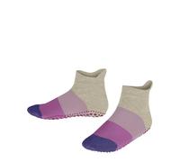 FALKE Unisex Kids Colour Block Slipper Socks Anti-Slip Printed Nubs On Sole Improved Grip Thick Full Innner Plush Flat Seam In Toe Area Patterned Breathable Sustainable Cotton 1 Pair