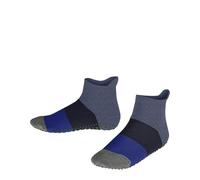 FALKE Unisex Kids Colour Block K Hp Cotton Grips On Sole 1 Pair Grip socks, Blue Blau Melange 6667, 6/8.5 UK Child