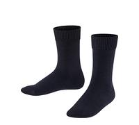 FALKE Unisex Kids Comfort Wool K So Thick Warm Plain Socks 1 Pair, Blue Dark Marine 6170, 3-5