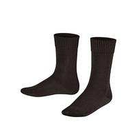 FALKE Unisex Kids Comfort Wool K SO Thick Warm Plain 1 Pair Socks, Brown (Dark Brown 5230), 9-11.5