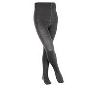FALKE Unisex Kids Comfort Wool K TI Warm Thick Plain 1 Pair Tights, Grey (Dark Grey 3070), 12-.2.5