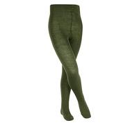 FALKE Unisex Kids Comfort Wool K Ti Warm Thick Plain Tights 1 Pair, Green Sern 7681, 3-5.5